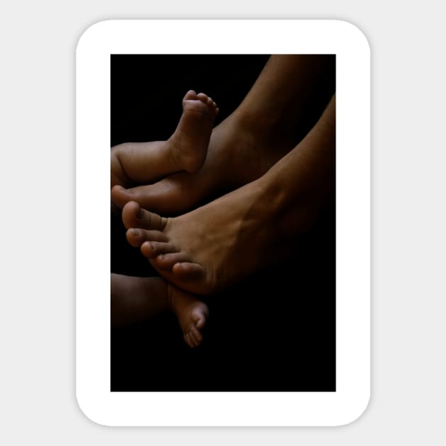 My brother's feet Sticker by micklyn